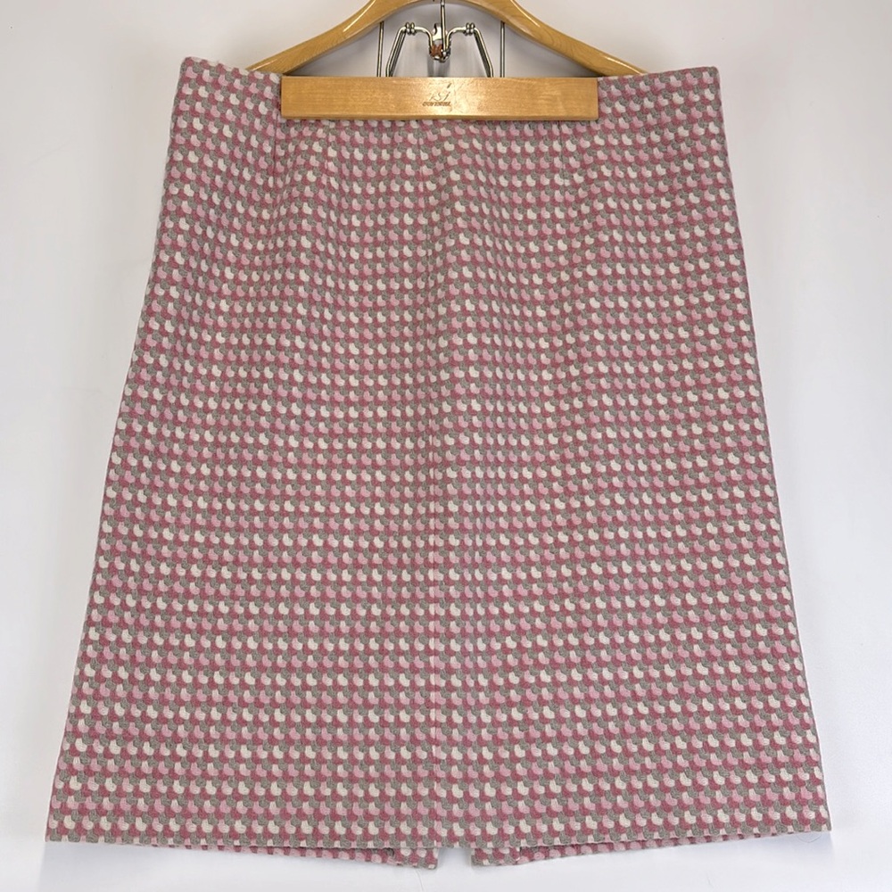 PENDLETON Vintage Pink Plaid Wool Skirt Suit Size 14